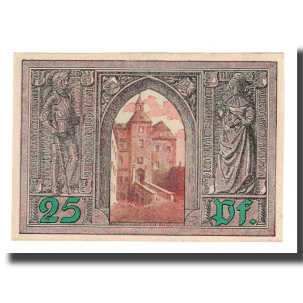 Banconote, Germania, Finsterwalde N.L. Stadt, 25 Pfennig, personnage, 1921