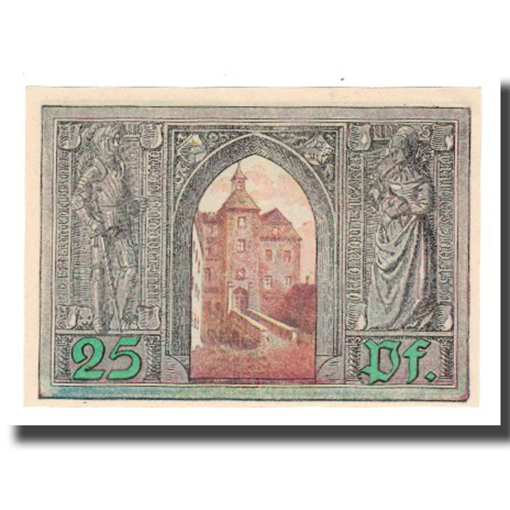 Banconote, Germania, Finsterwalde N.L. Stadt, 25 Pfennig, personnage 1, 1921