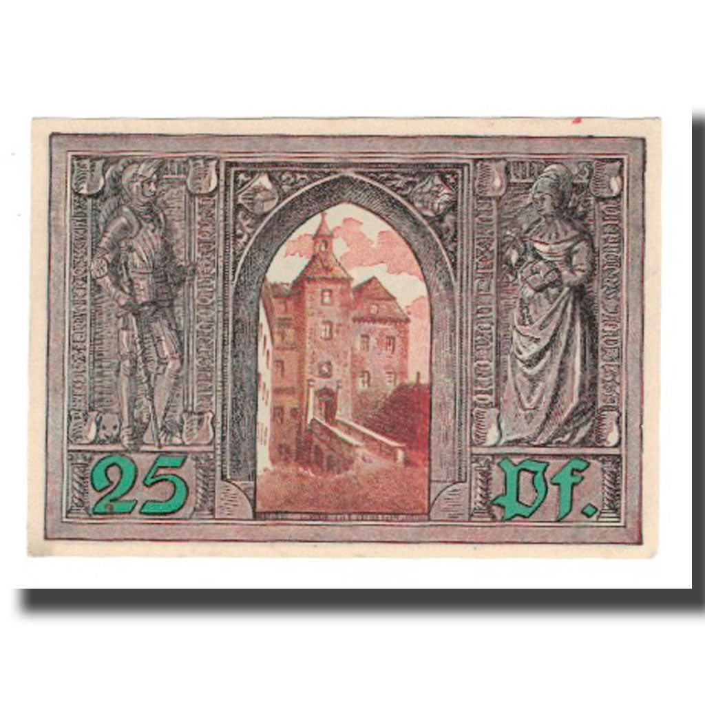 Banconote, Germania, Finsterwalde N.L. Stadt, 25 Pfennig, personnage 2, 1921