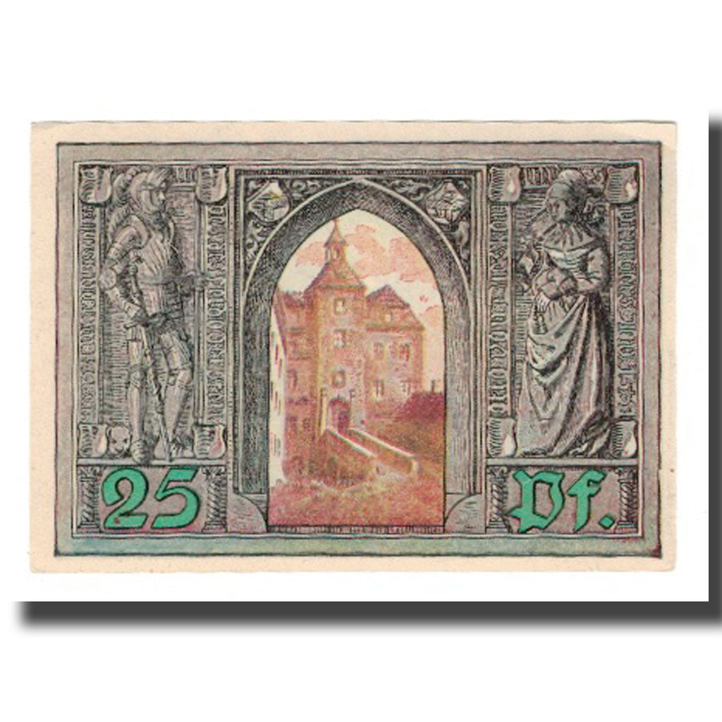 Banconote, Germania, Finsterwalde N.L. Stadt, 25 Pfennig, personnage 3, 1921