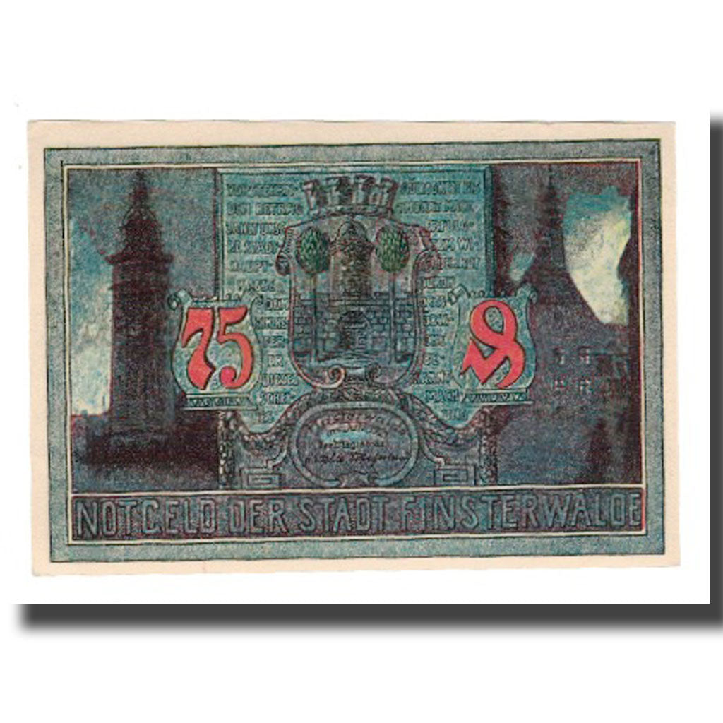 Banknote, Germany, Finsterwalde N.L. Stadt, 75 Pfennig, personnage 3, 1921