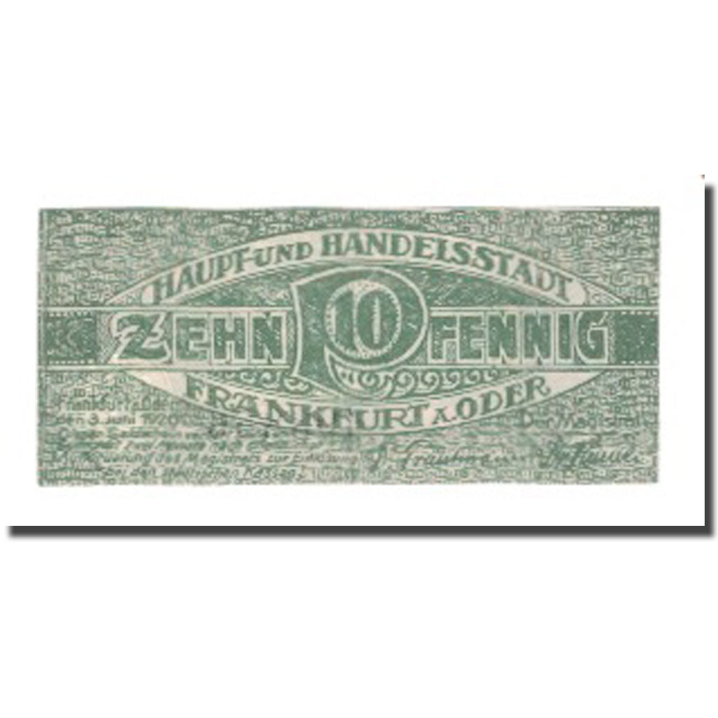 Banknote, Germany, Frankfurt a.d. Oder Stadt, 10 Pfennig, valeur faciale 1