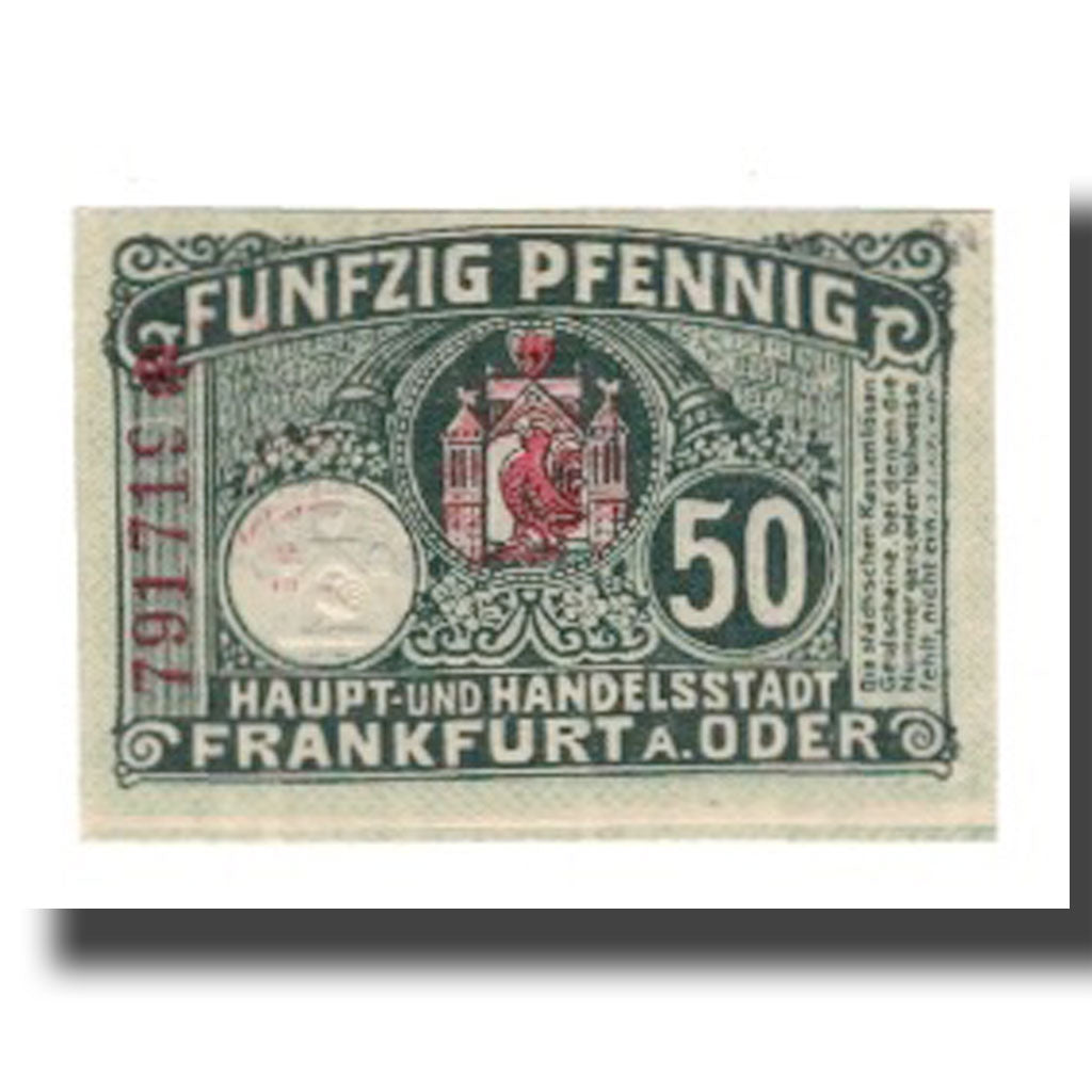 Banknote, Germany, Frankfurt a.d. Oder Stadt, 50 Pfennig, Valeur faciale 3