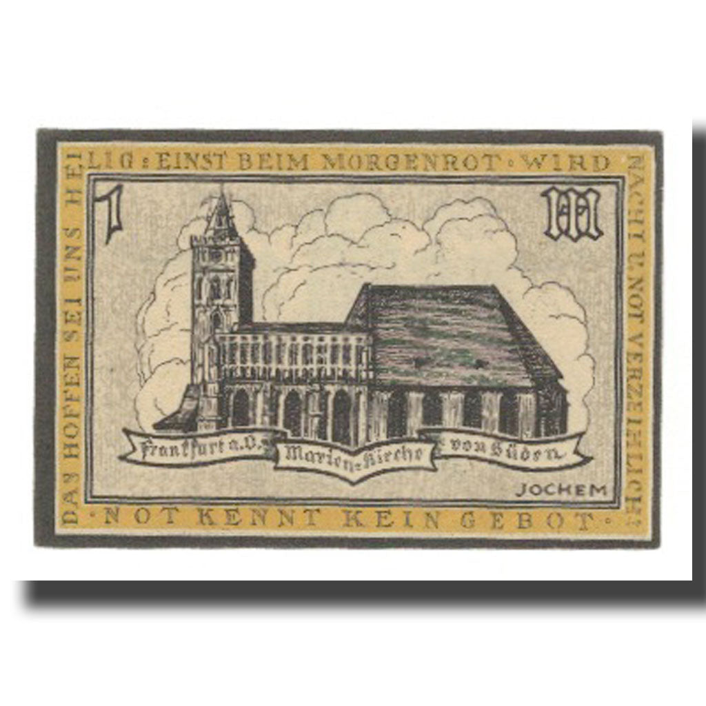 Banknote, Germany, Frankfurt a.d. Oder Stadt, 100 Pfennig, Batiment 6, 1921