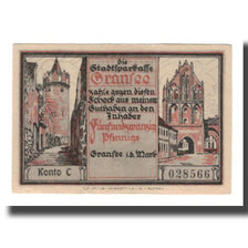 Banknot, Niemcy, Gransee Stadtsparkasse, 25 Pfennig, personnage 1, AU(55-58)