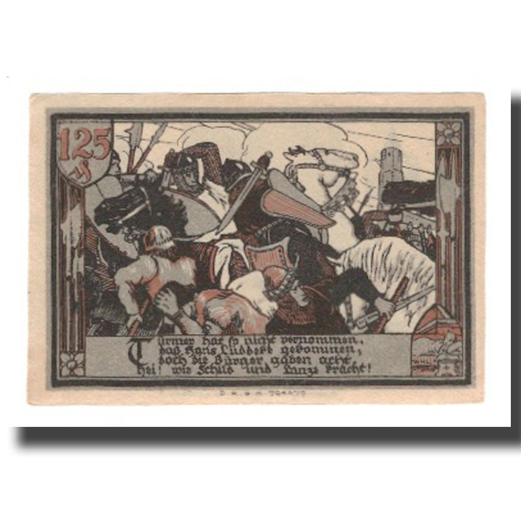 Banconote, Germania, Gransee Stadtsparkasse, 1.25 Mark, personnage 1, SPL-