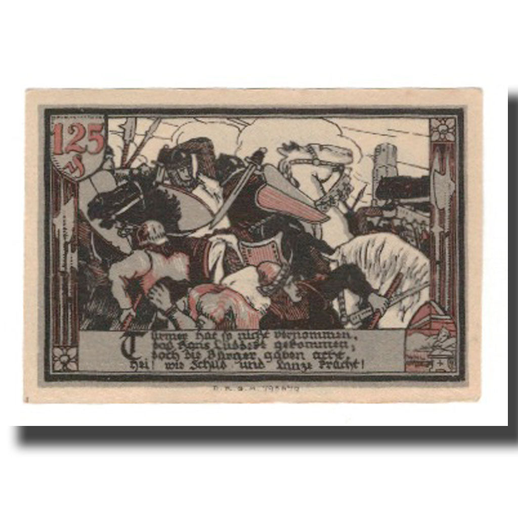 Banknote, Germany, Gransee Stadtsparkasse, 1.25 Mark, personnage 6, AU(55-58)