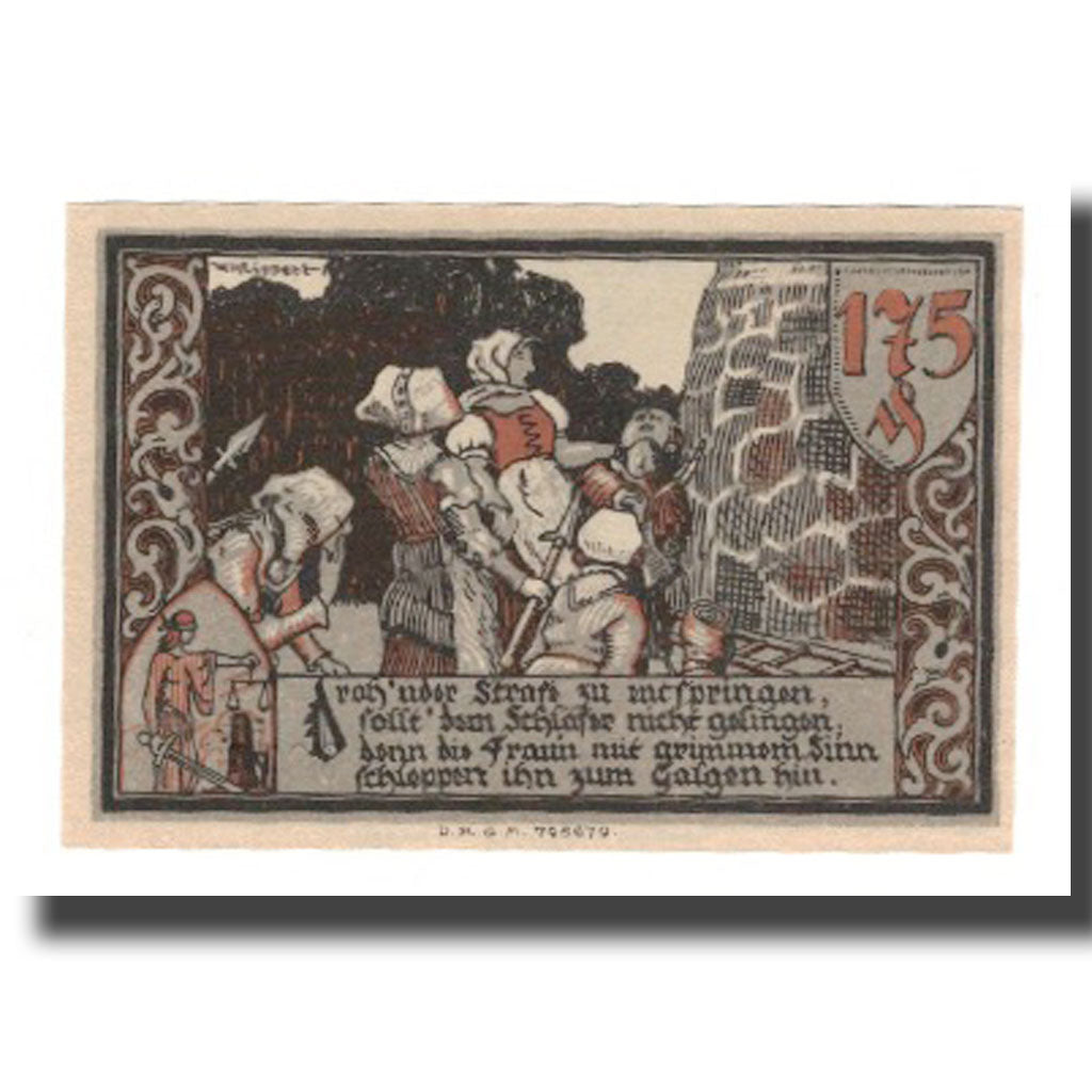 Banconote, Germania, Gransee Stadtsparkasse, 1.75 Mark, personnage 4, SPL-