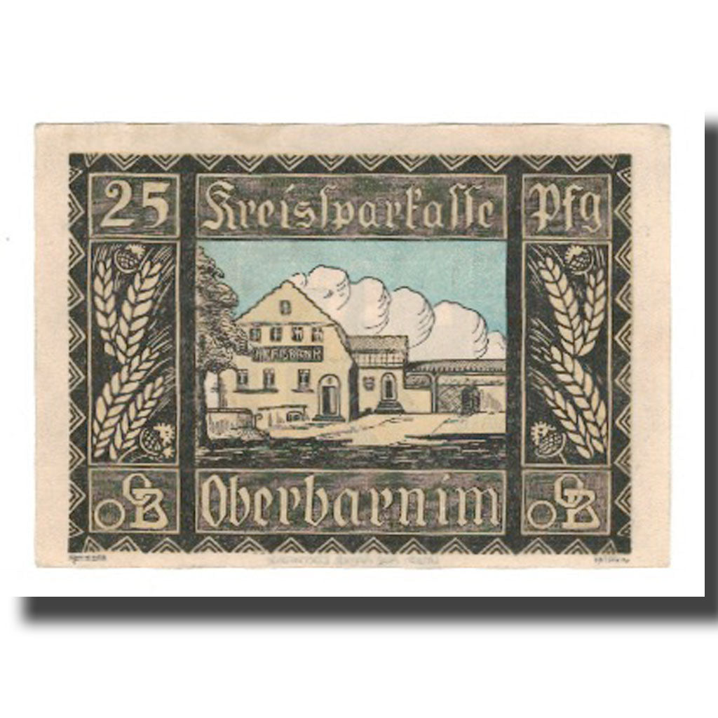 Banconote, Germania, Oberbarnim, Kreissparkasse Freienwalde a. d. Oder, 25