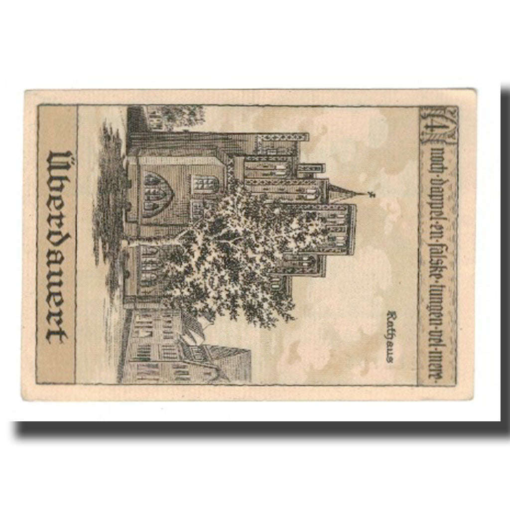 Banconote, Germania, Perleberg Stadt, 50 Pfennig, Batiment, 1921, 1921-12-31