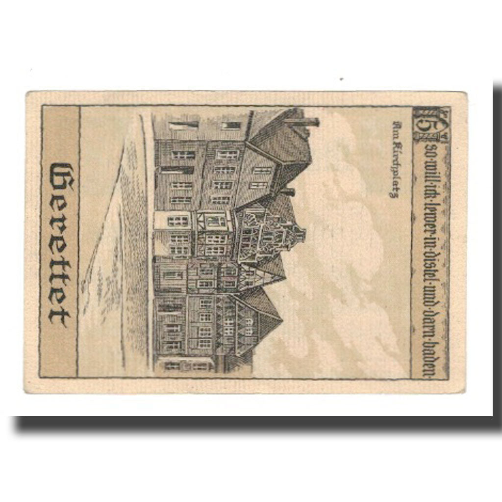 Banknote, Germany, Perleberg Stadt, 50 Pfennig, Maison, 1921, 1921-12-31