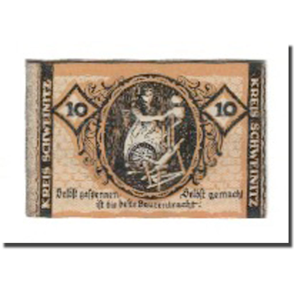 Banconote, Germania, Schweinitz Kreisausschuß, Herzberg a.E., 10 Pfennig