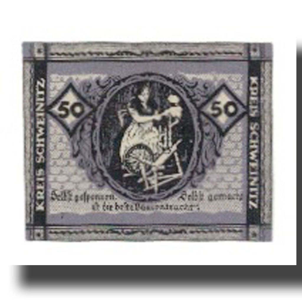 Banknote, Germany, Schweinitz Kreisausschuß, Herzberg a.E., 50 Pfennig