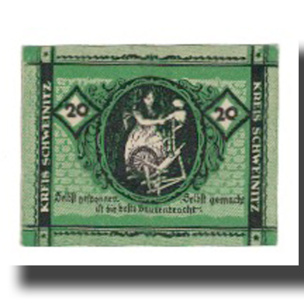 Banknote, Germany, Schweinitz Kreisausschuß, Herzberg a.E., 20 Pfennig
