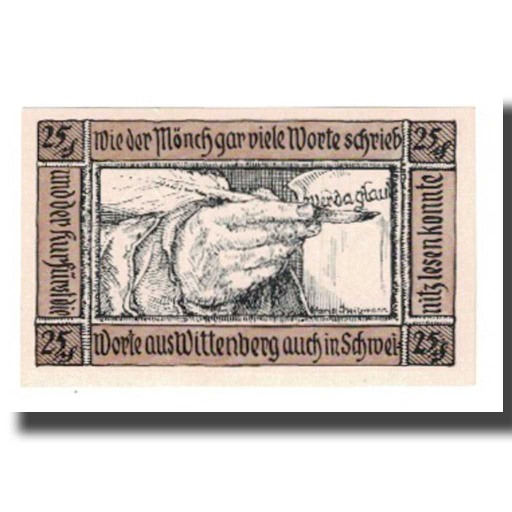 Banknote, Germany, Schweinitz Kreis, 25 Pfennig, mains, 1921, 1921-06-01
