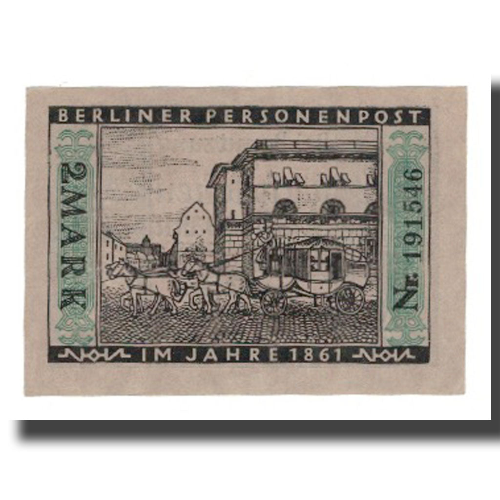 Banknote, Germany, Berlin Stadt, 2 Mark, Diligence, 1922, 1922-03-01, AU(55-58)