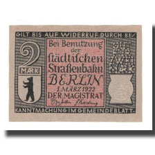 Geldschein, Deutschland, Berlin Stadt, 2 Mark, Tramway 1, 1922, 1922-03-01, VZ