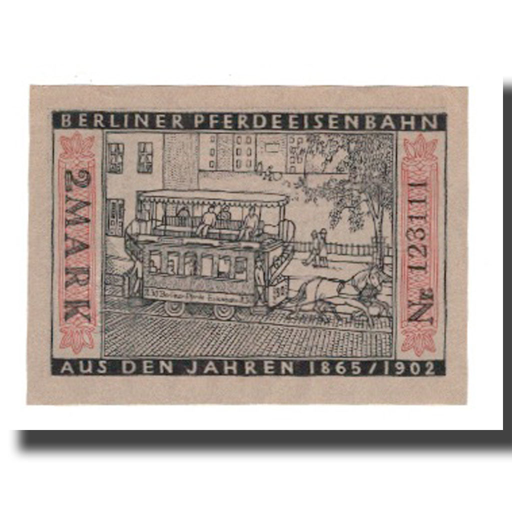Geldschein, Deutschland, Berlin Stadt, 2 Mark, Tramway 1, 1922, 1922-03-01, VZ