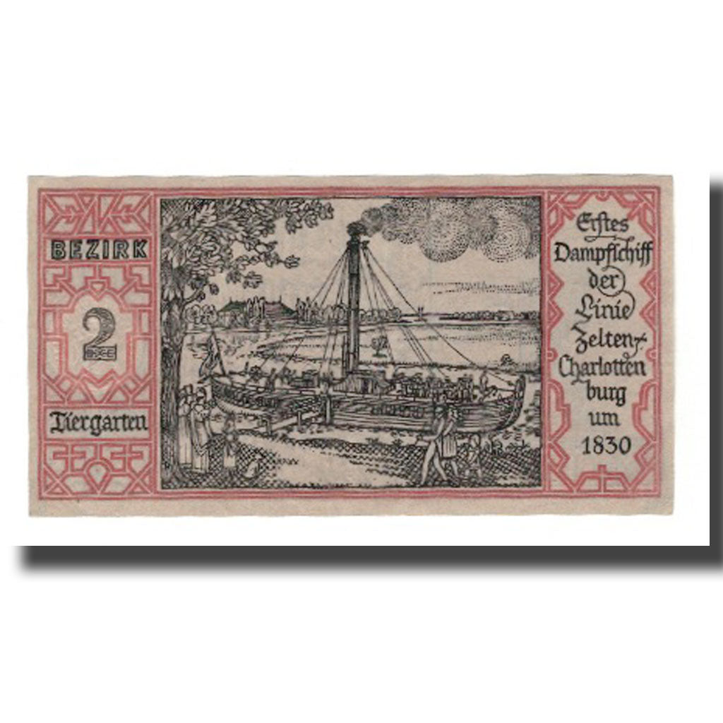 Geldschein, Deutschland, Berlin Stadt, 50 Pfennig, bateau 1, 1921, 1921-09-09