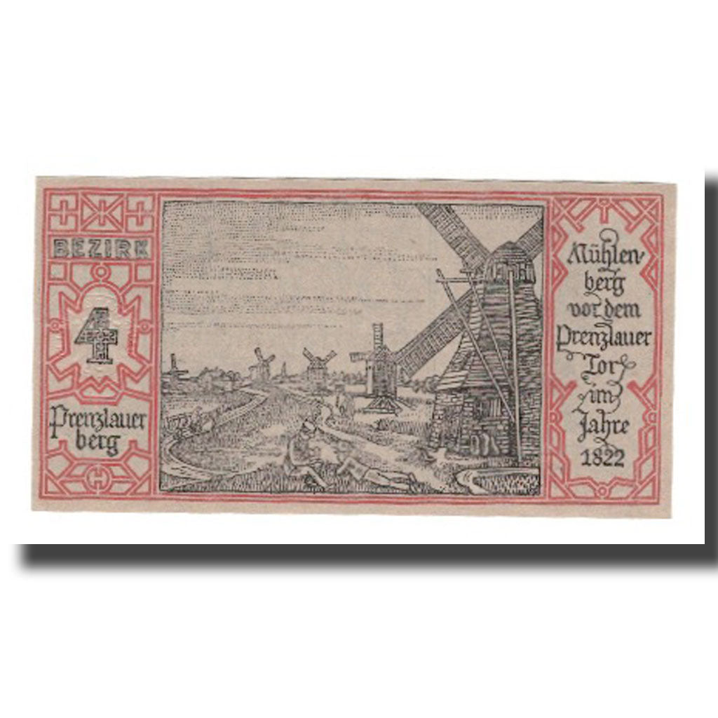 Banknote, Germany, Berlin Stadt, 50 Pfennig, moulin, 1921, 1921-09-09