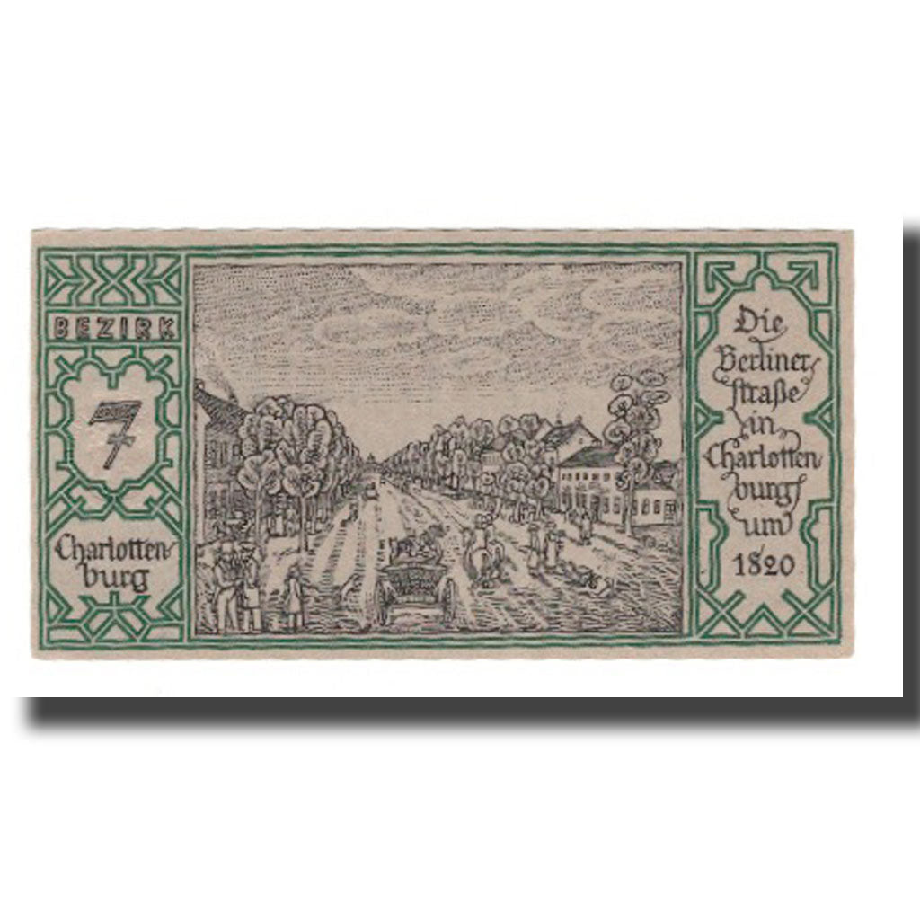 Biljet, Duitsland, Berlin Stadt, 50 Pfennig, route, 1921, 1921-09-09, SUP