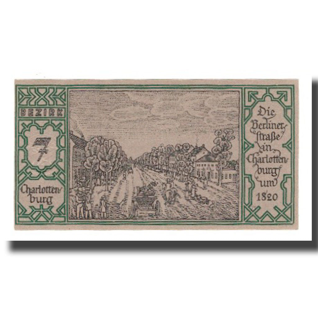 Geldschein, Deutschland, Berlin Stadt, 50 Pfennig, Route 2, 1921, 1921-09-09