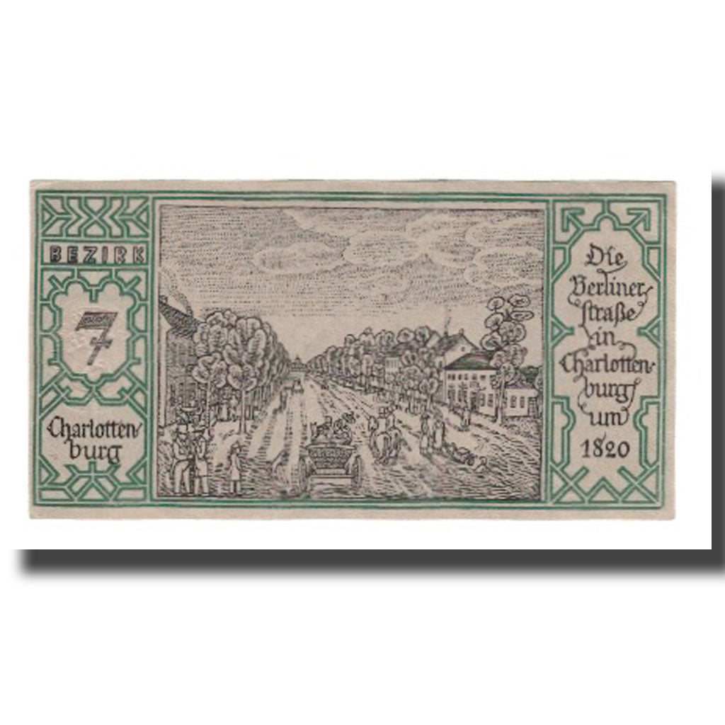 Nota, Alemanha, Berlin Stadt, 50 Pfennig, Route 3, 1921, 1921-09-09, AU(55-58)