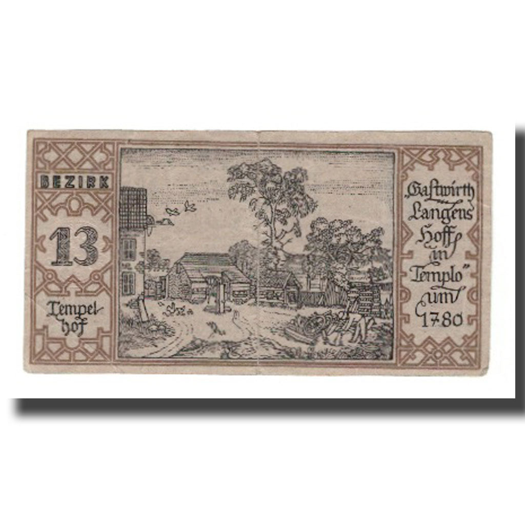 Geldschein, Deutschland, Berlin Stadt, 50 Pfennig, Cour 2, 1921, 1921-09-09, VZ