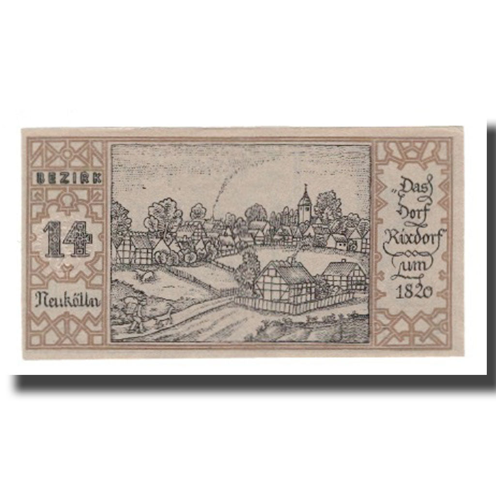 Geldschein, Deutschland, Berlin Stadt, 50 Pfennig, paysage, 1921, 1921-09-09