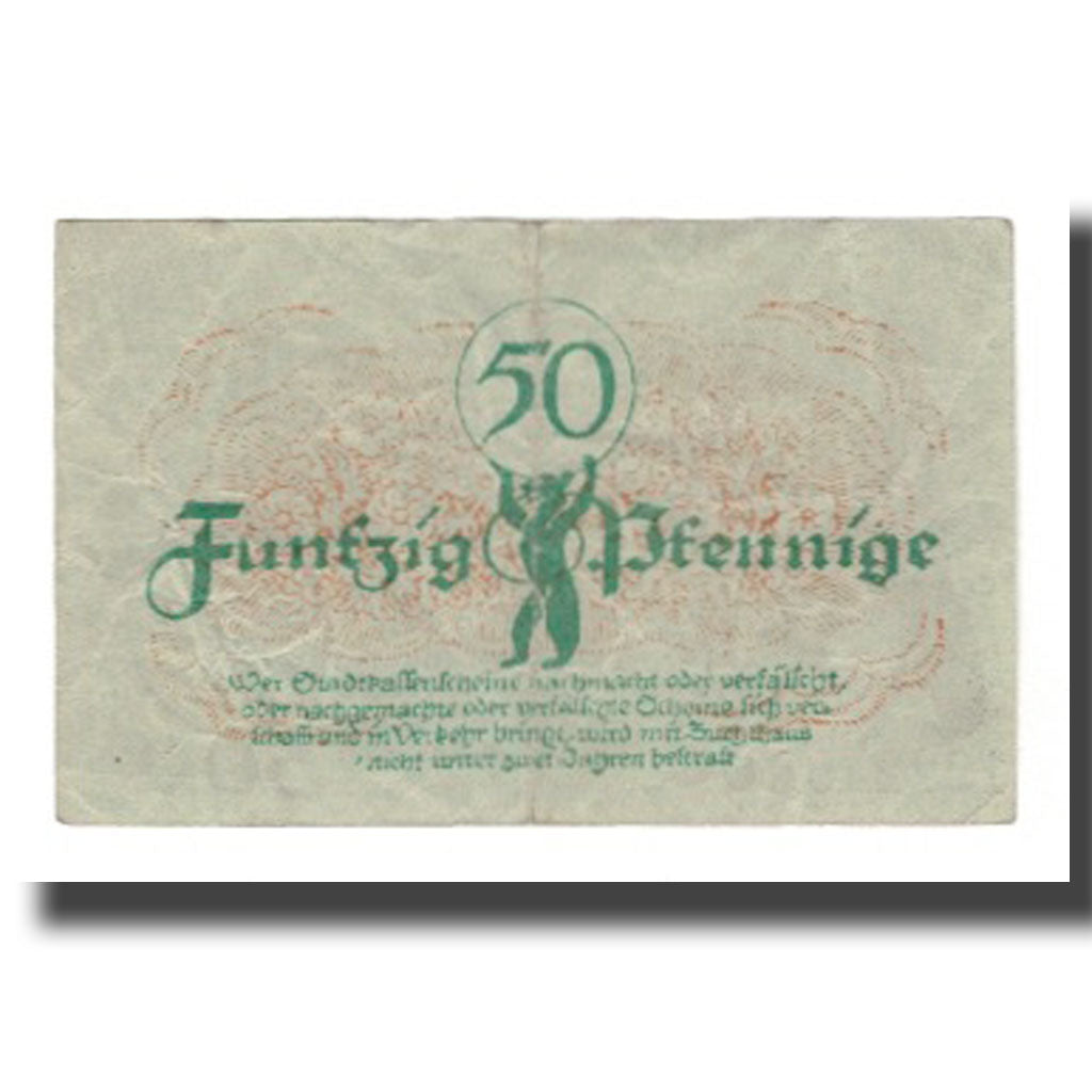 Geldschein, Deutschland, Berlin Stadt, 50 Pfennig, valeur faciale 4, 1920