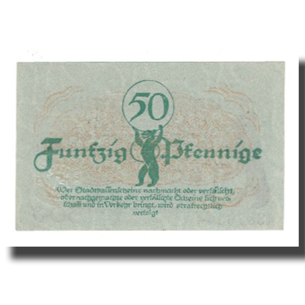 Banknote, Germany, Berlin Stadt, 50 Pfennig, Valeur faciale 3, 1920, 1920-12-31