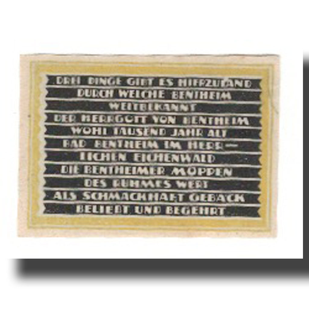 Banconote, Germania, Bentheim Stadt, 25 Pfennig, Texte 2, undated (1921), SPL-