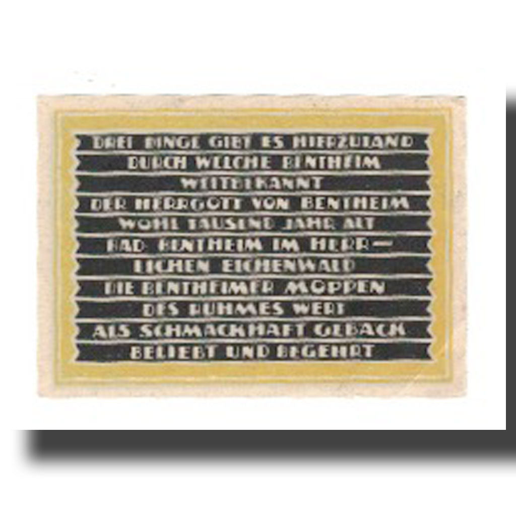 Geldschein, Deutschland, Bentheim Stadt, 25 Pfennig, Texte 3, undated (1921)