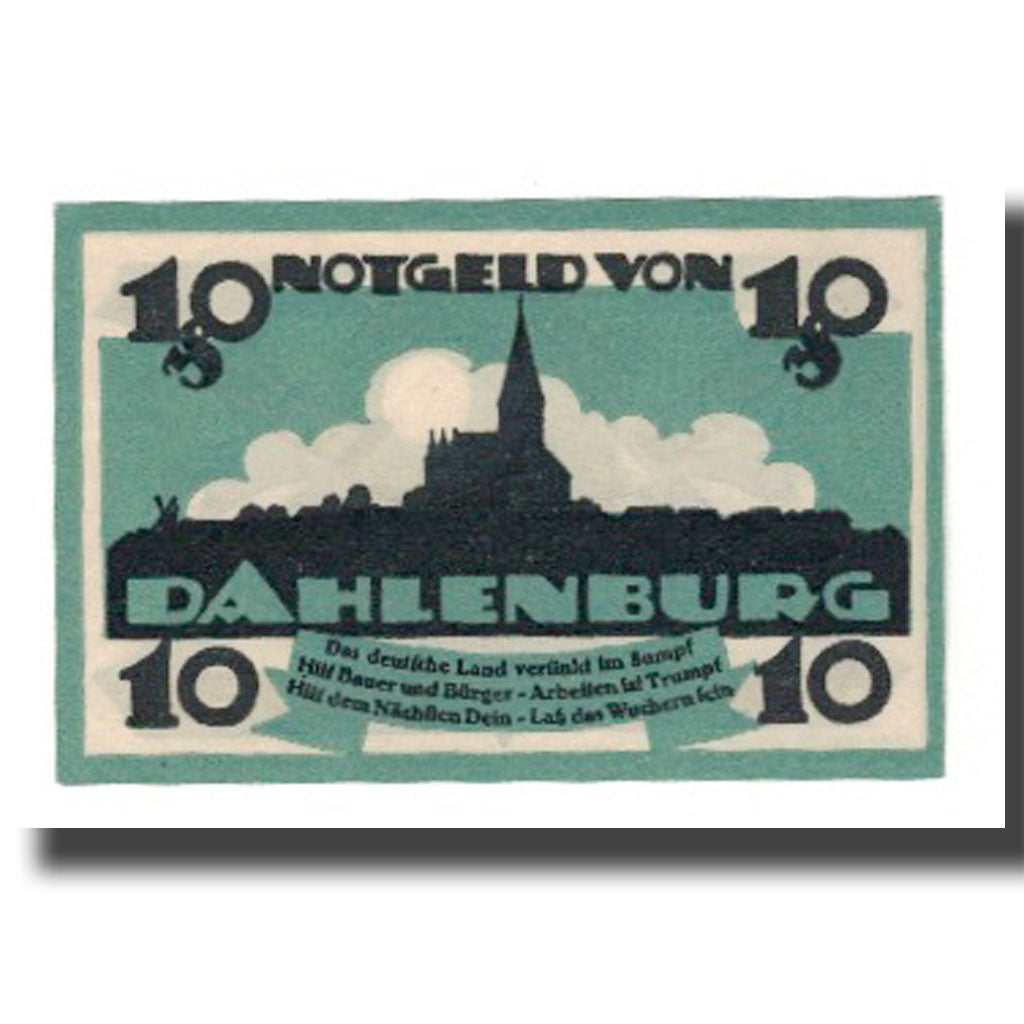 Geldschein, Deutschland, Dahlenburg Spar und Dahlehnskasse E.G.m.u.H., 10