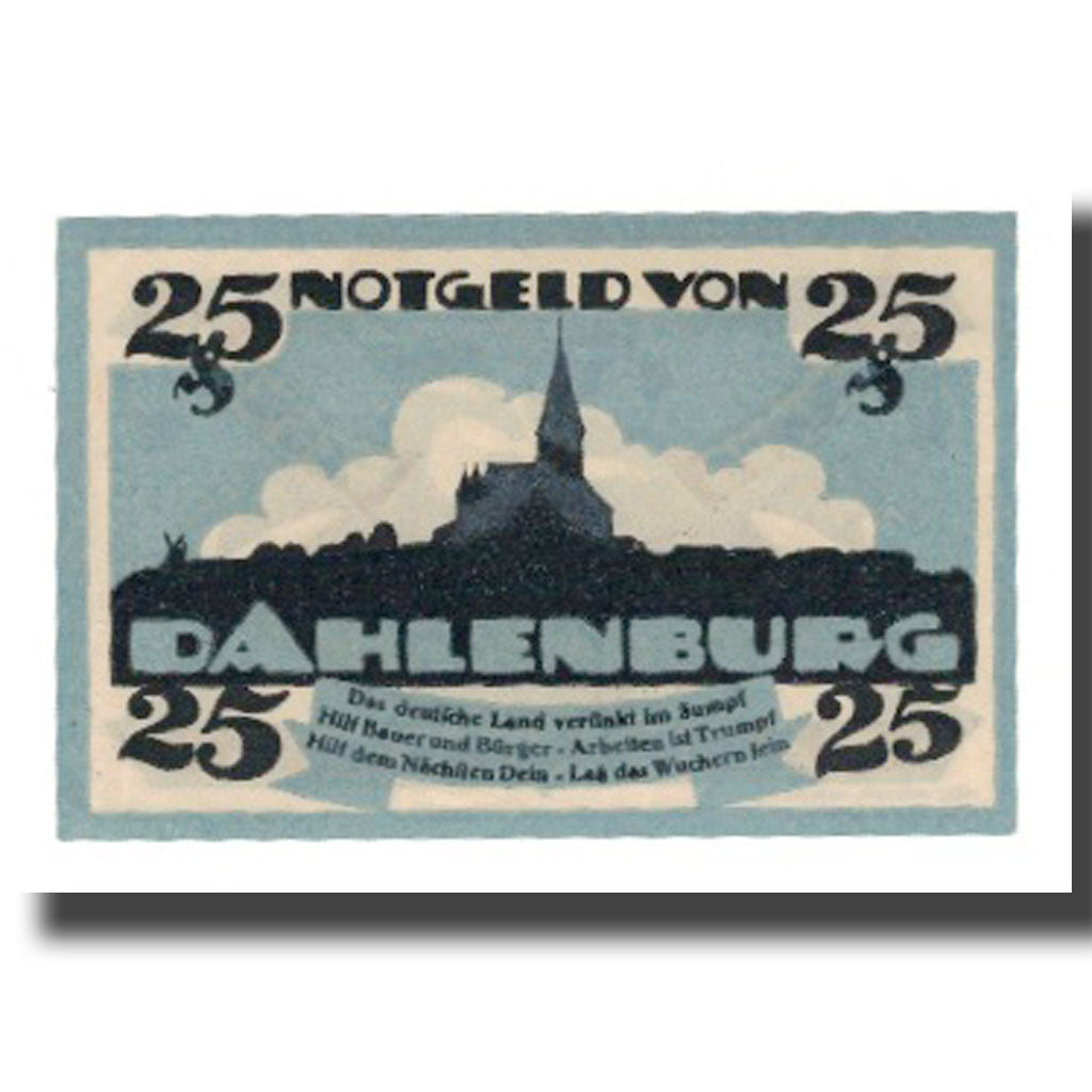 Geldschein, Deutschland, Dahlenburg Spar und Dahlehnskasse E.G.m.u.H., 25