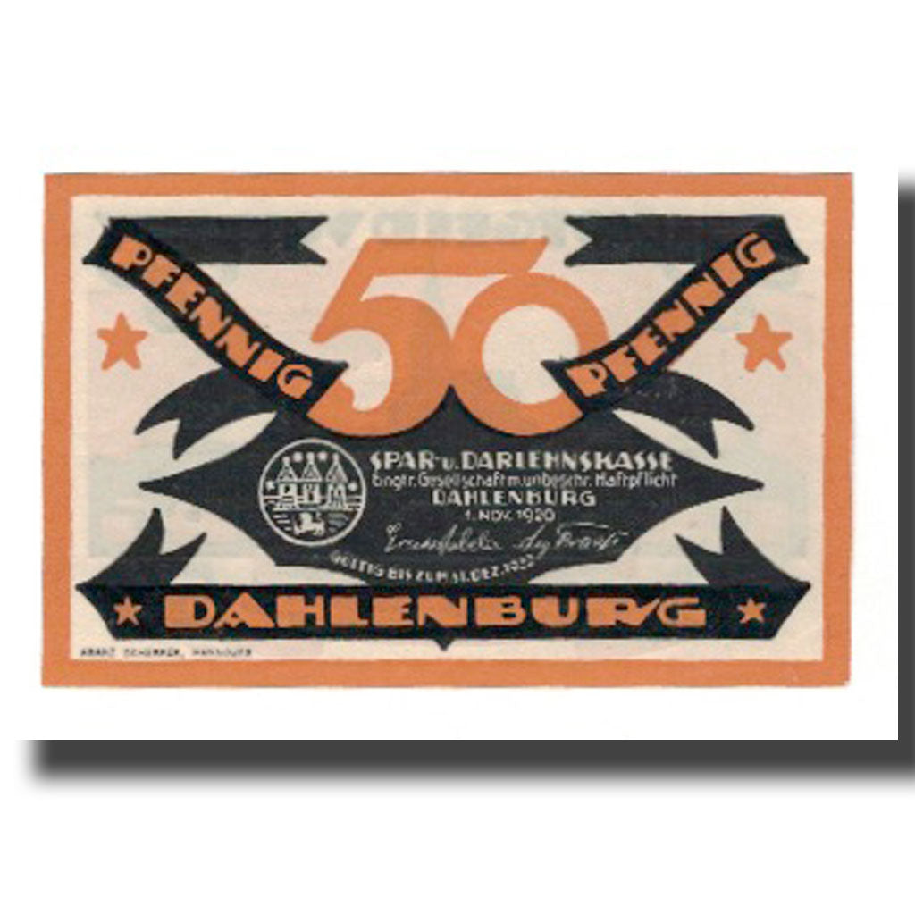 Banknote, Germany, Dahlenburg Spar und Dahlehnskasse E.G.m.u.H., 50 Pfennig