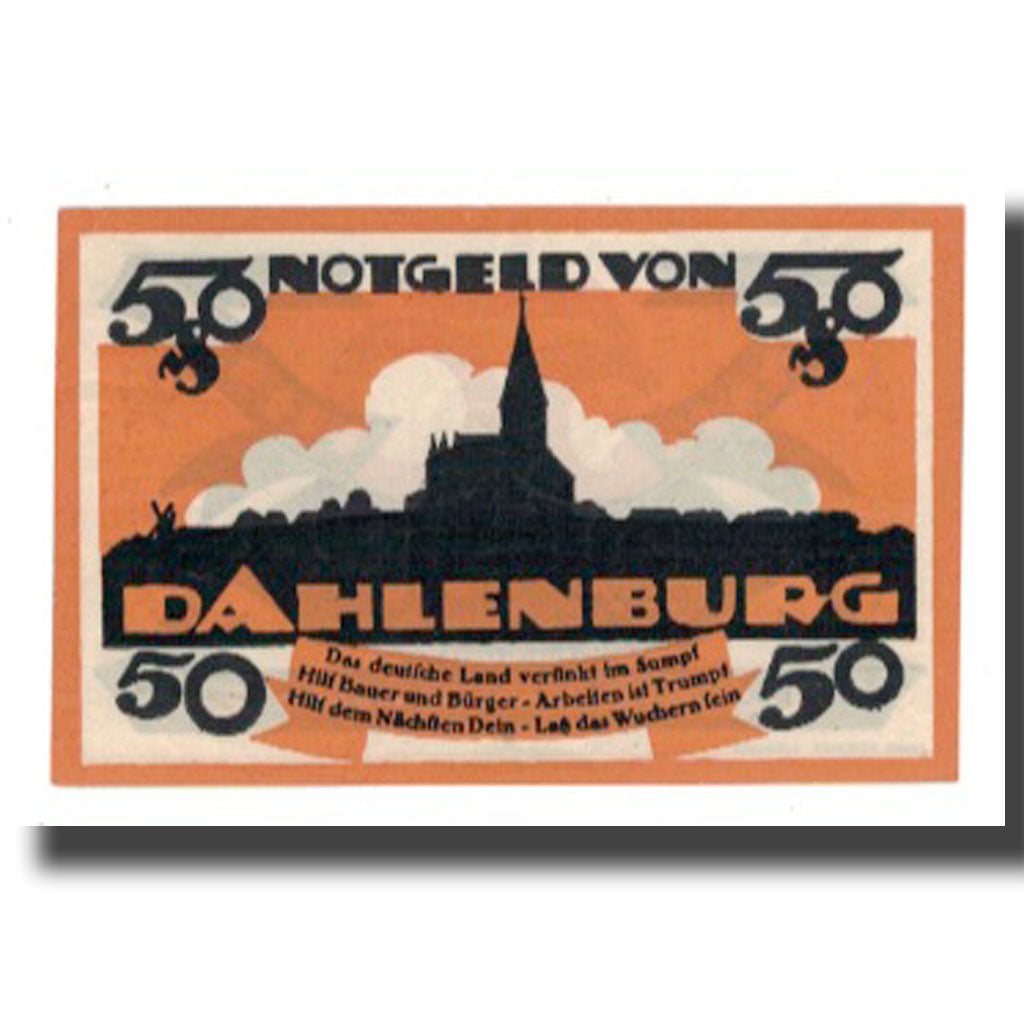 Banconote, Germania, Dahlenburg Spar und Dahlehnskasse E.G.m.u.H., 50 Pfennig