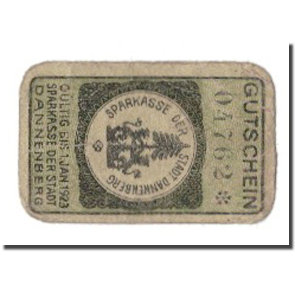 Billete, Alemania, Dannenberg Stadt, 5 Pfennig, Blason, 1923, 1923-01-01, MBC