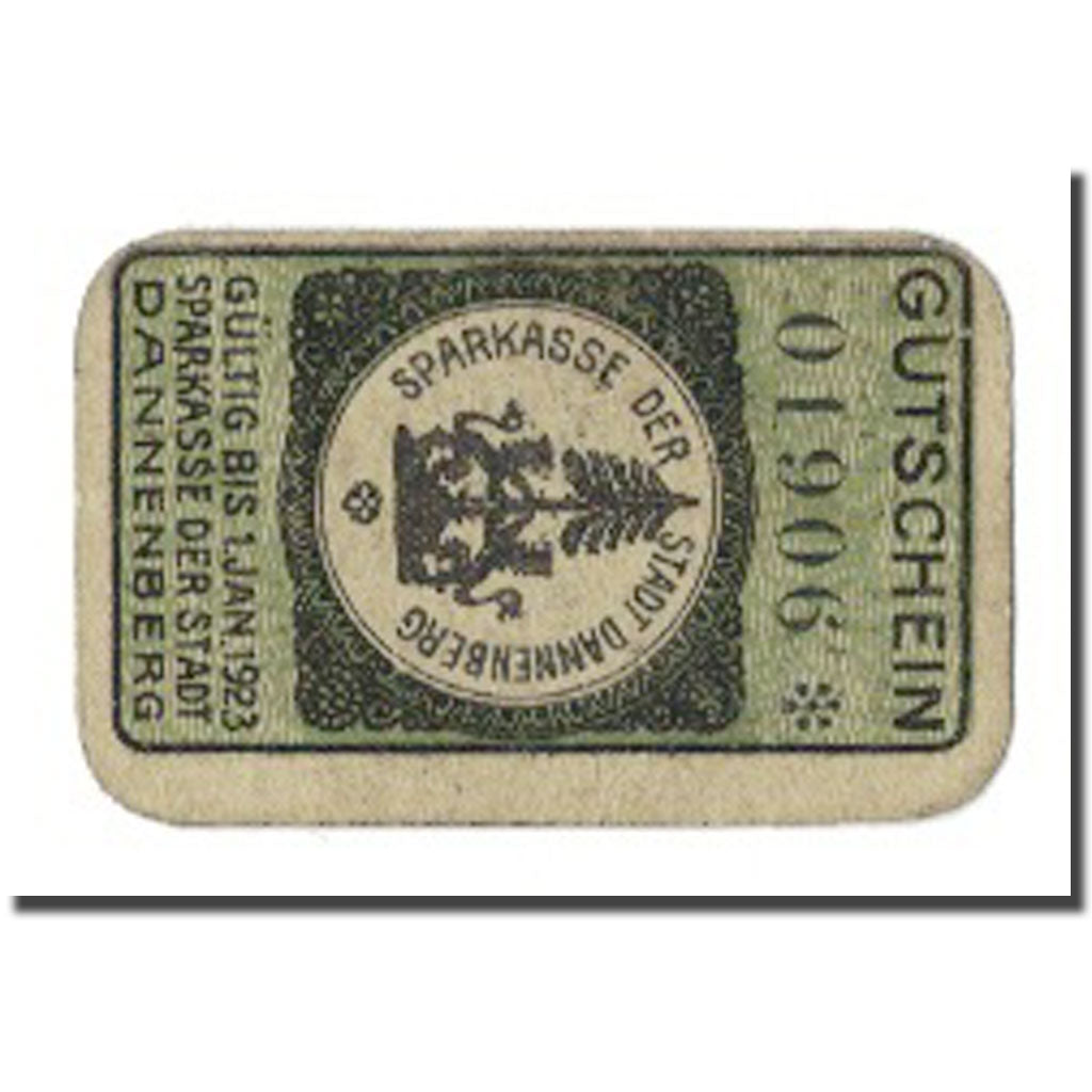 Geldschein, Deutschland, Dannenberg Stadt, 5 Pfennig, Blason, 1923, 1923-01-01