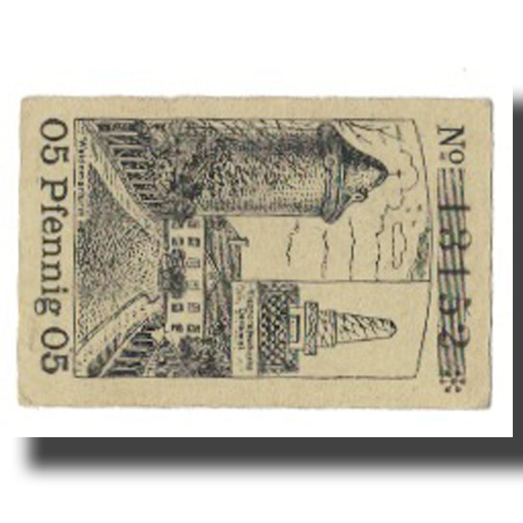 Billet, Allemagne, Dannenberg Stadt, 5 Pfennig, rue 3, 1923, 1923-01-01, SUP