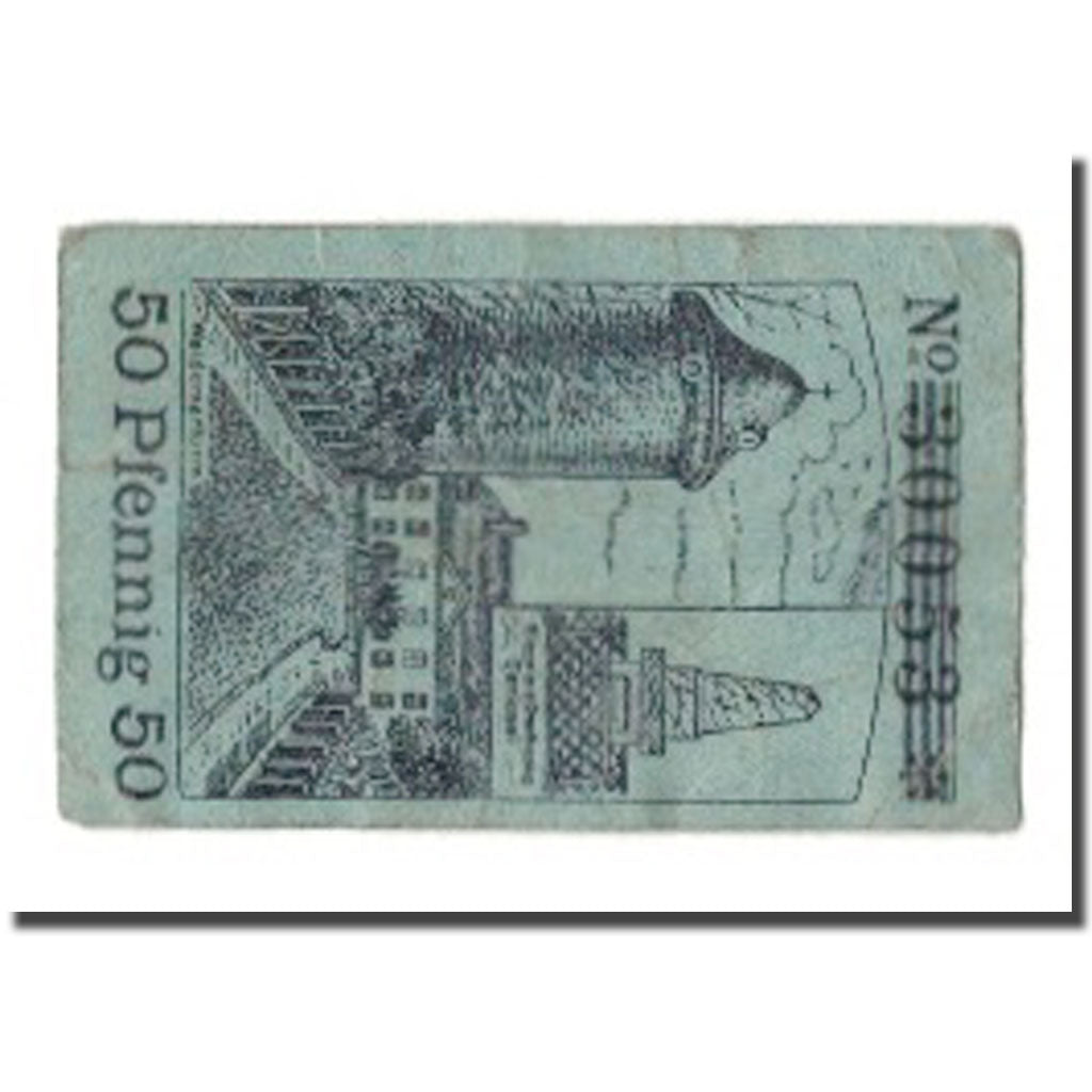 Geldschein, Deutschland, Dannenberg Stadt, 50 Pfennig, rue 1, 1923, 1923-01-01