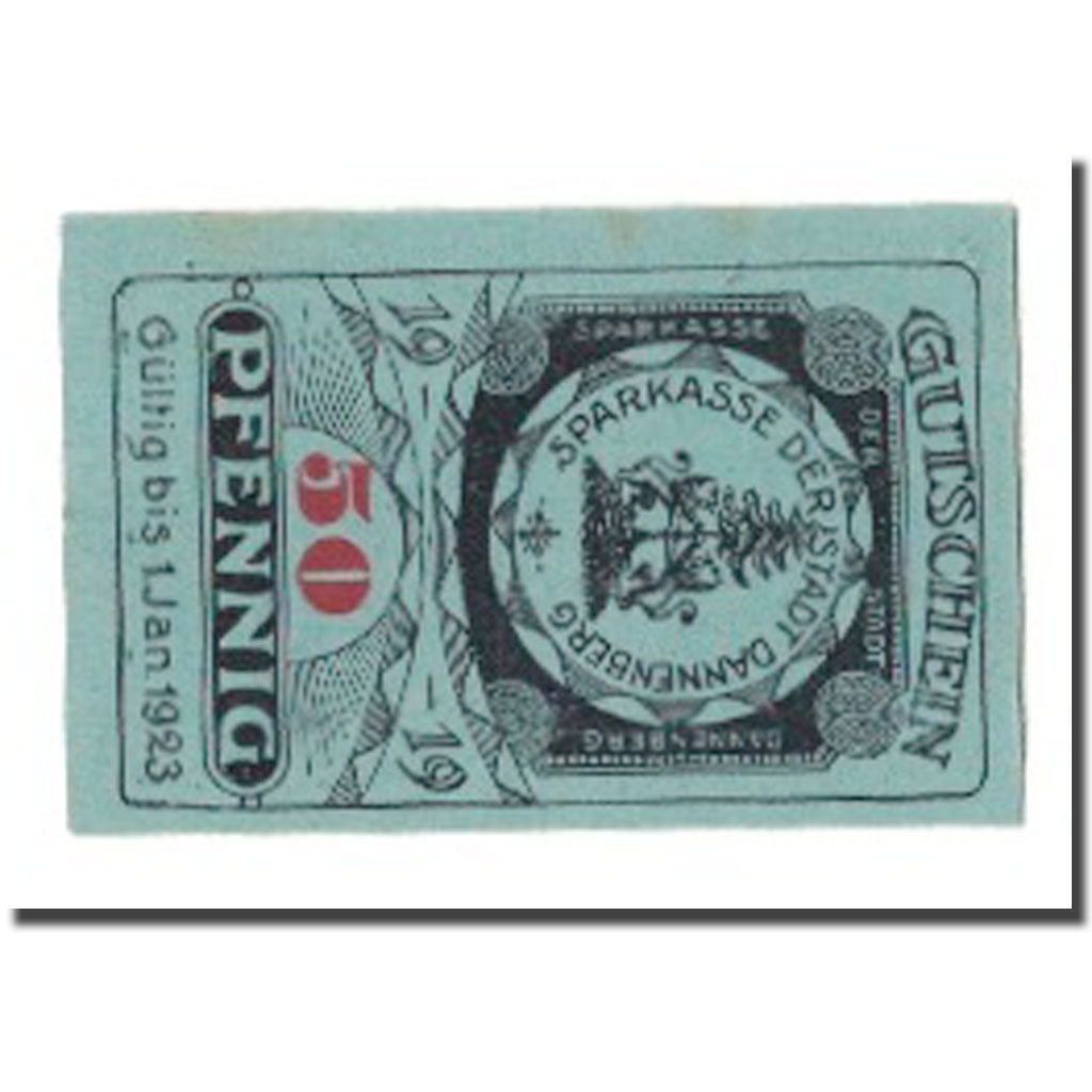 Geldschein, Deutschland, Dannenberg Stadt, 50 Pfennig, rue 2, 1923, 1923-01-01