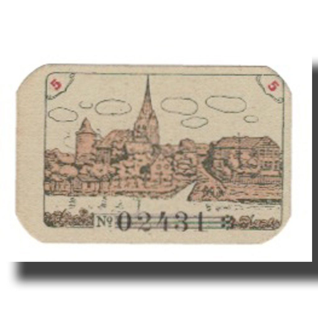 Billete, Alemania, Dannenberg Stadt, 5 Pfennig, paysage, 1923, 1923-01-01, EBC