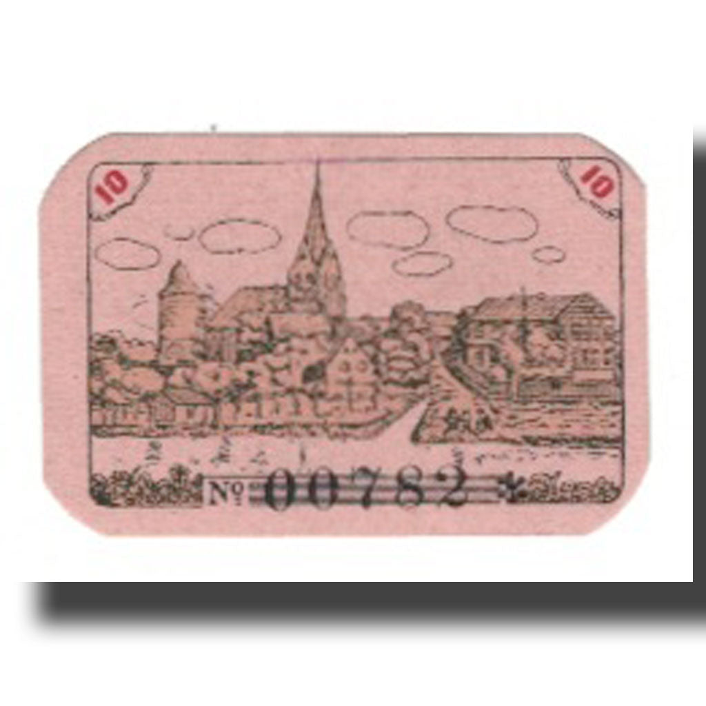 Biljet, Duitsland, Dannenberg Stadt, 10 Pfennig, paysage, 1923, 1923-01-01, SUP