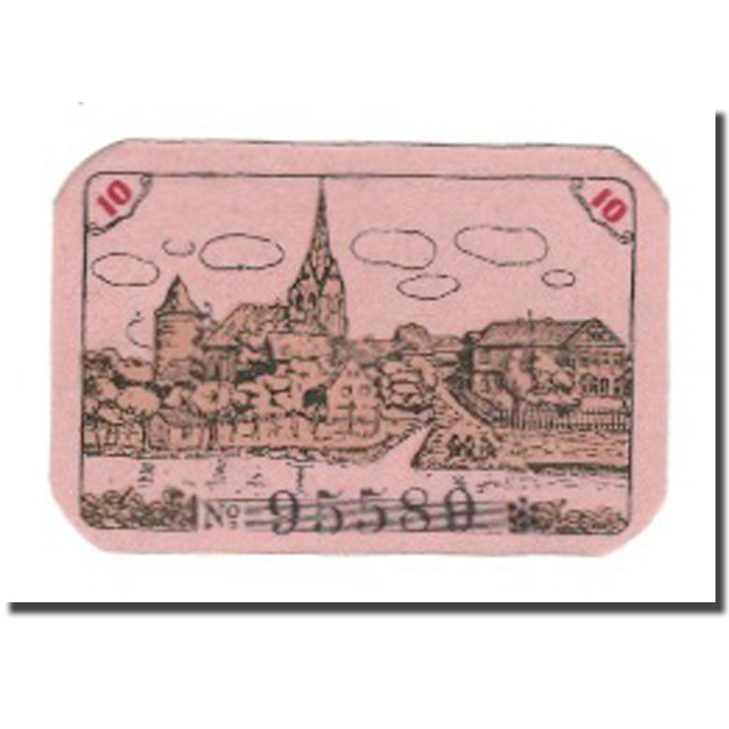 Banknot, Niemcy, Dannenberg Stadt, 10 Pfennig, paysage 3, 1923, 1923-01-01