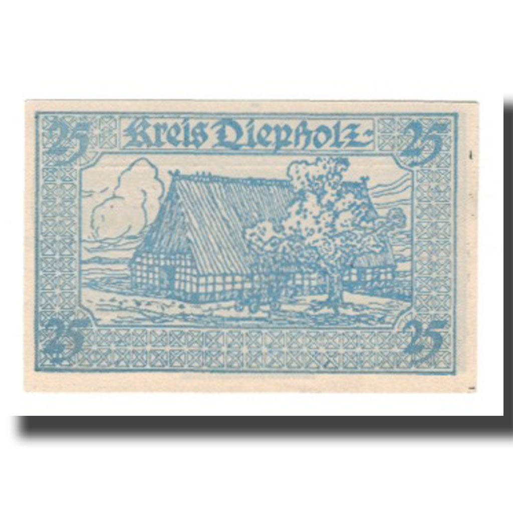 Nota, Alemanha, Diepholz Kreis, 25 Pfennig, batiment 1, 1920, 1920-09-01