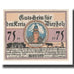 Geldschein, Deutschland, Diepholz Kreis, 75 Pfennig, personnage 1, 1921