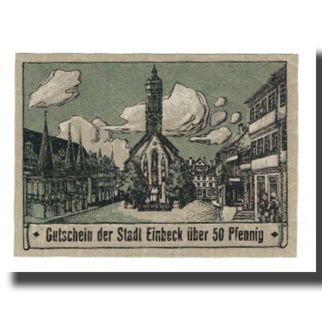 Geldschein, Deutschland, Einbeck Stadt, 50 Pfennig, village 1, 1920, 1920-12-20