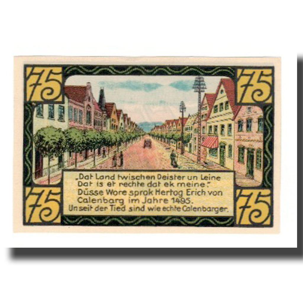 Geldschein, Deutschland, Eldagsen Stadt, 75 Pfennig, rue, 1922, 1922-02-01, VZ