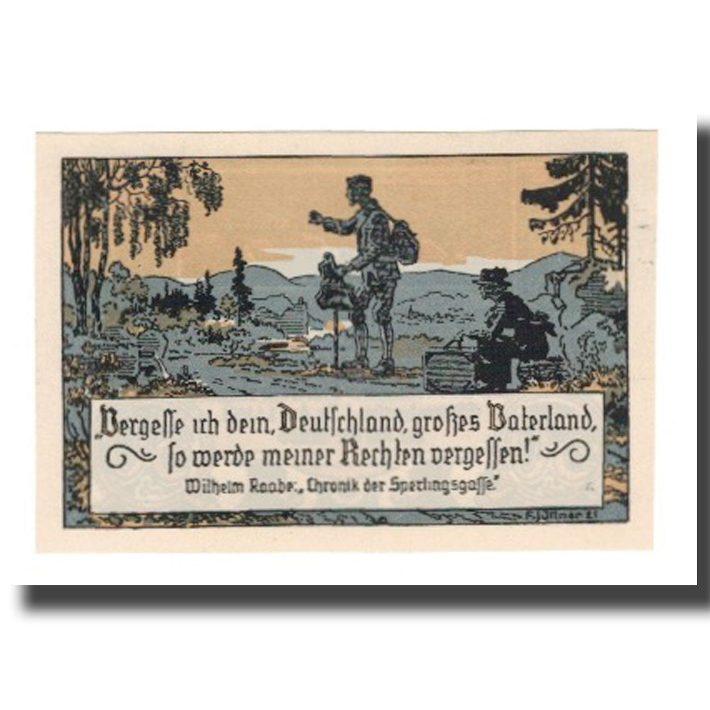 Nota, Alemanha, Eschershausen Stadt, 50 Pfennig, personnage 1, 1922, 1922-07-01